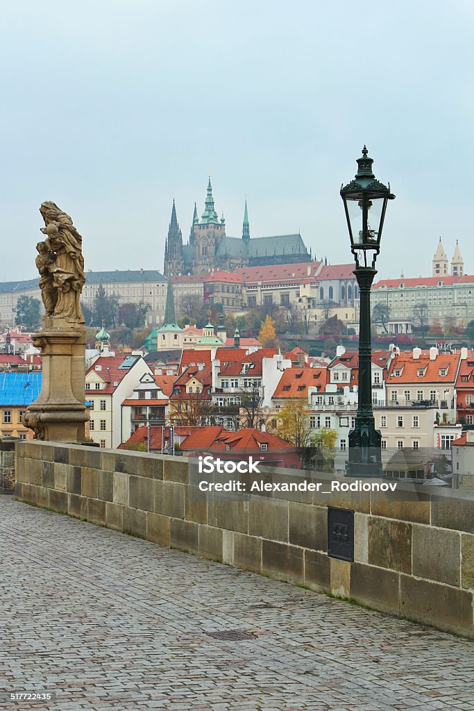 View from Charles bridge View from Charles bridge in Prague Architecture Stock Photo