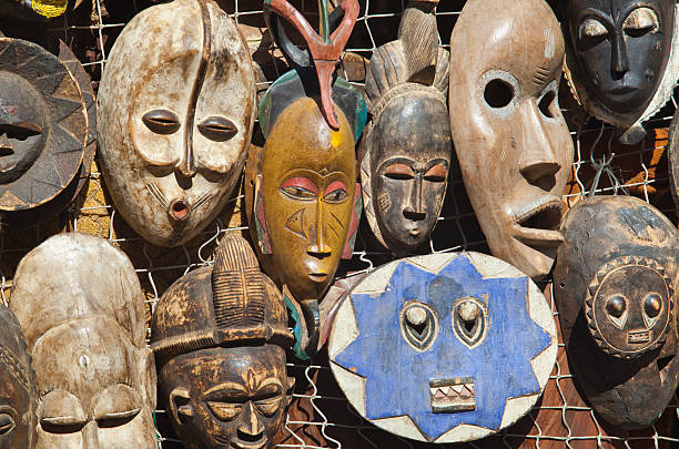 istock African masks for sell 517726975
