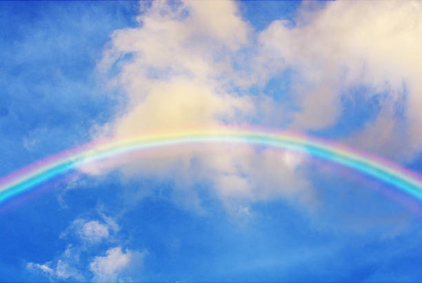 istock Beautiful rainbow in the sky 517728283