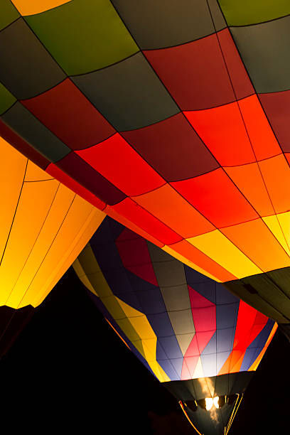 istock Hot Air Balloon Night Glow 517744021