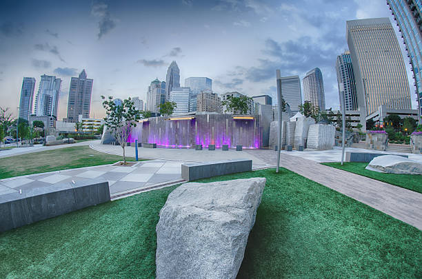 istock view of Charlotte skyline 517745161