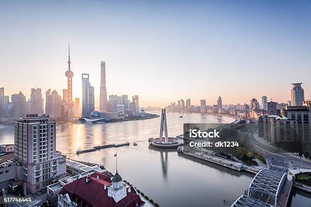 Shanghai Sunrise Stock Photo - Download Image Now - China - East Asia, Shanghai, City