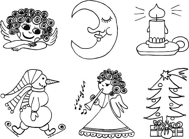 Christmas decoration vector art illustration