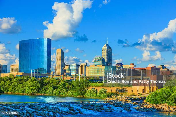 Indianapolis Skyline Indiana Stock Photo - Download Image Now - Indianapolis, Urban Skyline, Indiana