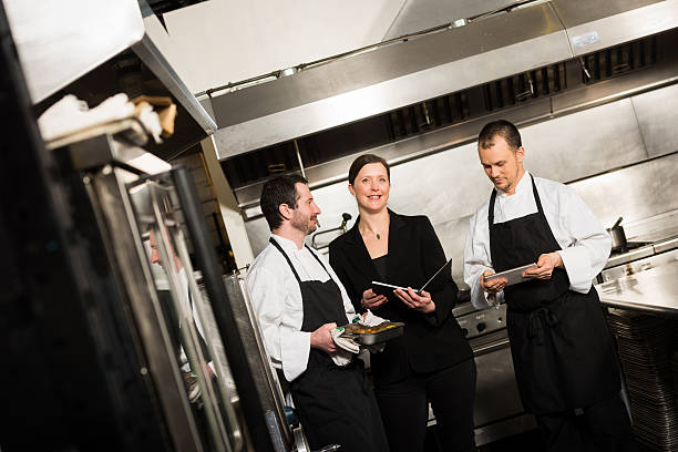 istock Professional culinary team in the kicthen 517747936