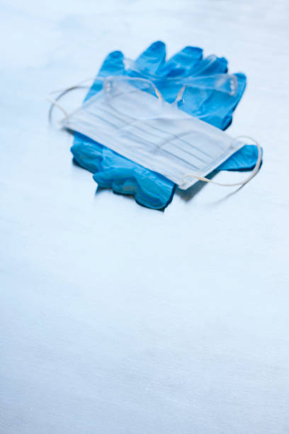 istock Contaigen Mask Gloves and Glasses Selective Focus Background 517748521