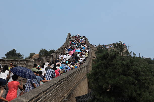 le chinese wall - jiankou photos et images de collection