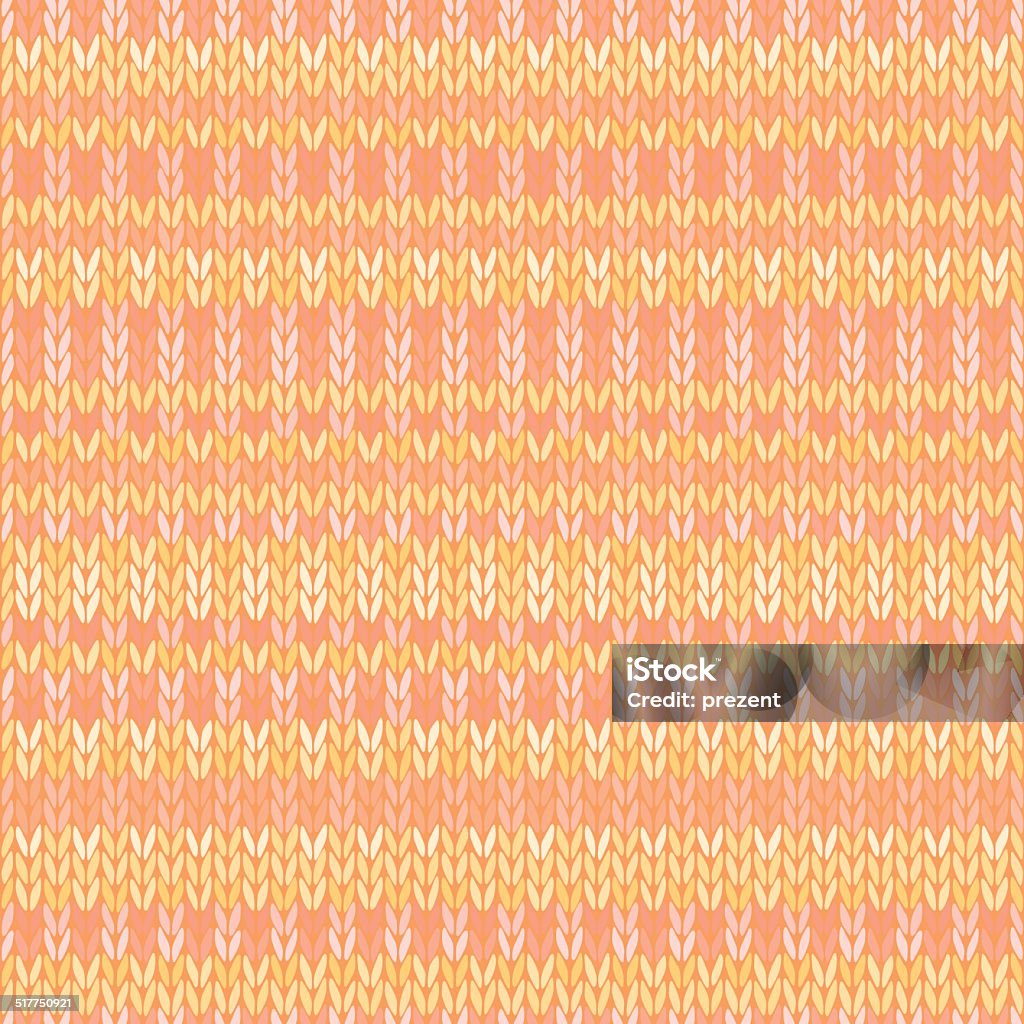 Seamless Ethnic Geometric Knitted Pattern. Style Pink Orange Yellow Background Abstract stock vector