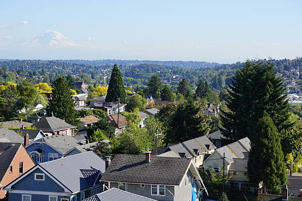 istock Mountain Behind Houses 517751200