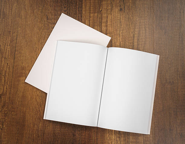istock Blank catalog, magazines,book mock up on wood background 517751338