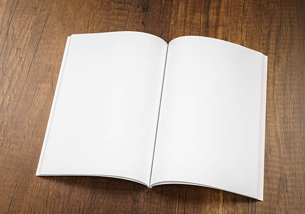 istock Blank catalog, magazines,book mock up on wood background 517751742