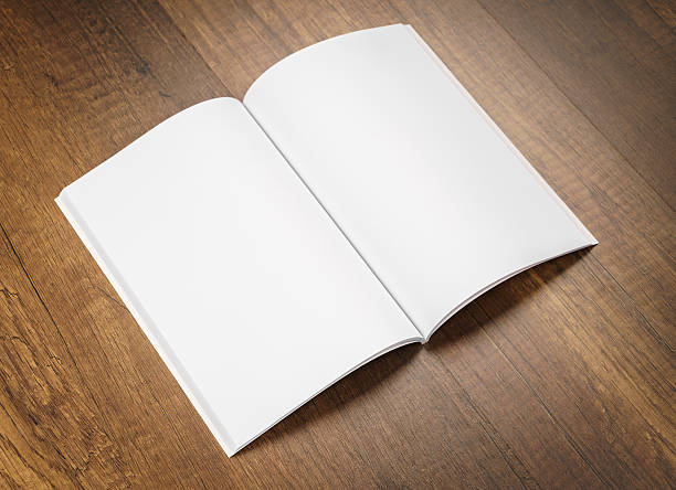 istock Blank catalog, magazines,book mock up on wood background 517751890