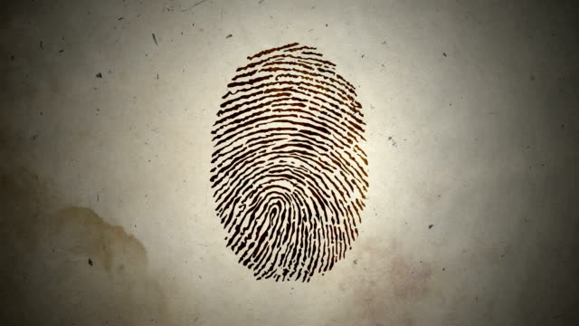 Various Fingerprints Running on an Old Paper