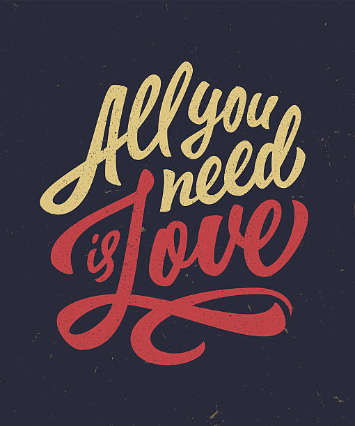istock Hand lettered love quote t-shirt design 517775915