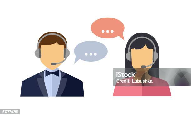 Client Services Stock Illustration - Download Image Now - Icon Symbol, Customer Service Representative, People