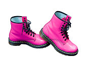 istock Hot Pink Safety Boots 517777081