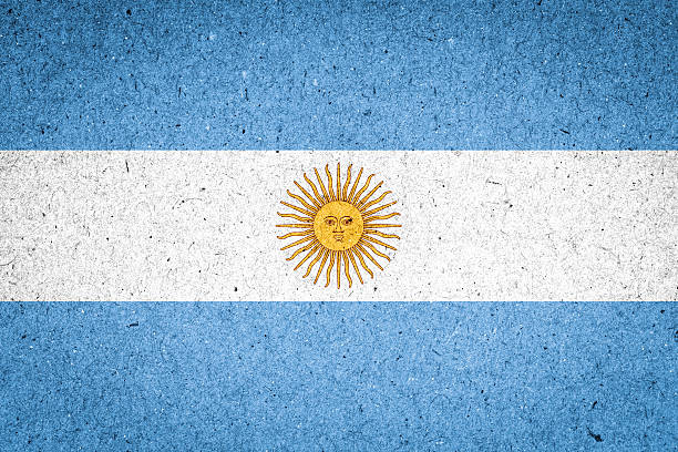 istock Argentina flag on paper background 517780201