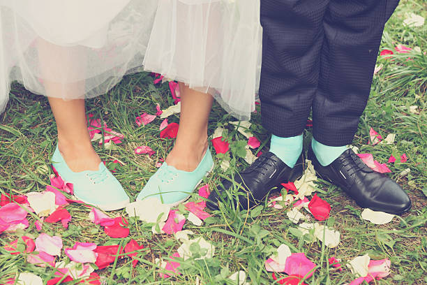 istock Bridal shoes, tinted 517780855