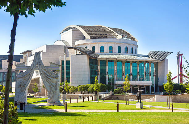 Budapest, Hungary - August 2, 2013: Budapest National Theater on a sunny day, Hungary