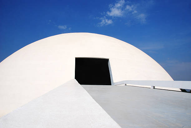 Brasilia, Brazil - September 18 2008: National Museum on September 18, 2008 in Brasilia, Brazil. Home to international exhibitions. Designed by renowned Brazilian architect Oscar Niemeyer.