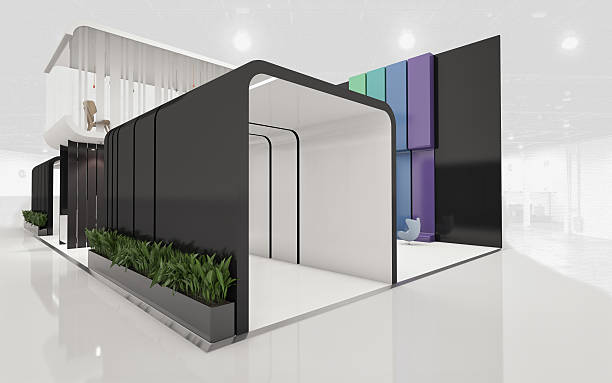 istock Exhibition Stand with 2 Levels 517795982