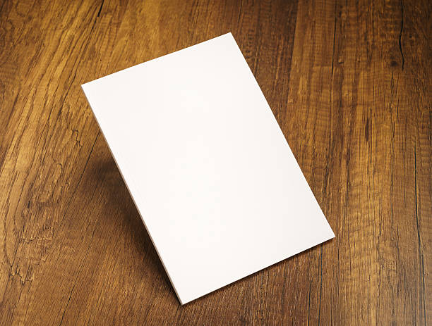 istock Blank catalog, magazines,book mock up on wood background 517796524