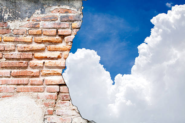 istock Colorful sky and clouds on the wall background 517798911