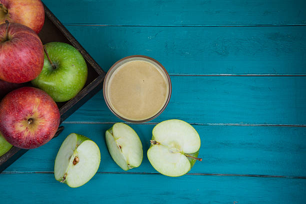 istock Farm fresh organic red and green apples pressed juice 517799145