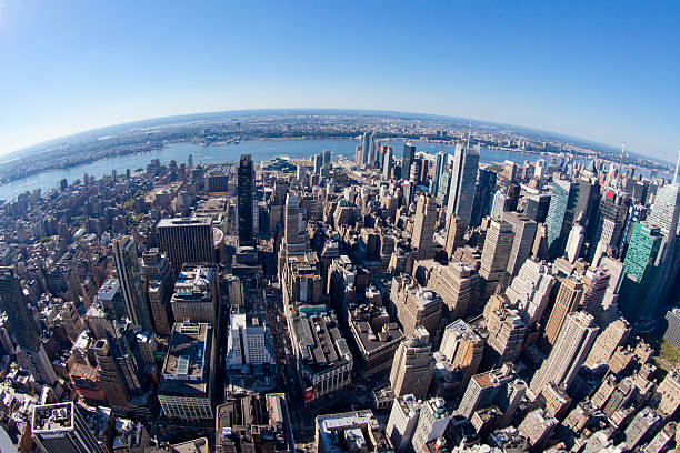 istock High angle view of New York City 517800617
