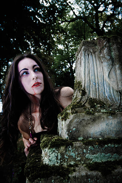 istock Portrait of hungry vampire 517800861