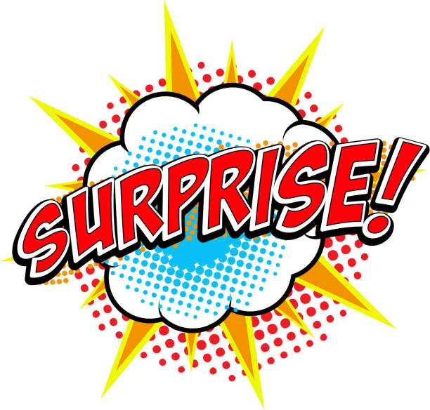 Surprise! Comic style phrase. Surprise! Comic style phrase. Vector design element surprise stock illustrations