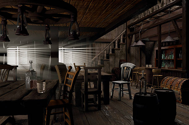 wild west saloon - saloon - fotografias e filmes do acervo