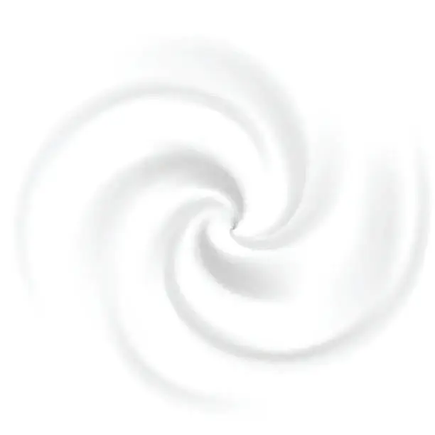 Vector illustration of Swirl cream