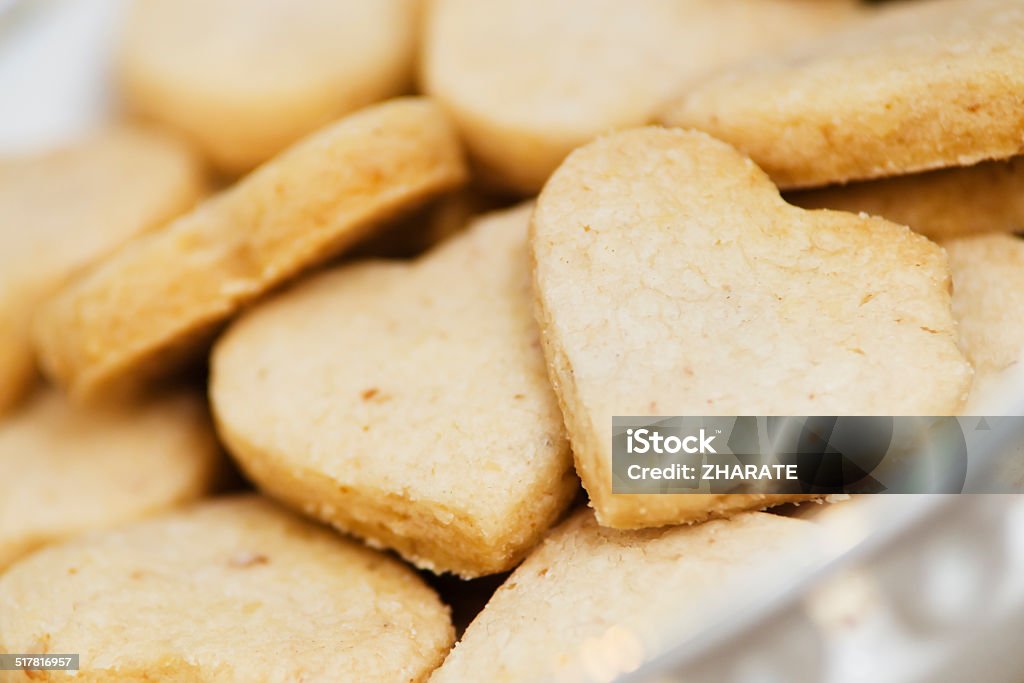 heart-shaped cookies Home made heart-shaped cookies Baked Stock Photo