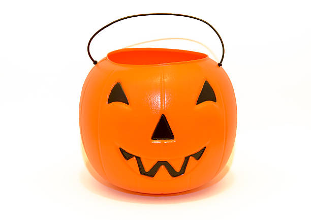 istock Halloween Pumpkin candy bucket for trick-or-treating 517818631
