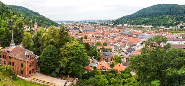 view of Landstuhl town in Germany