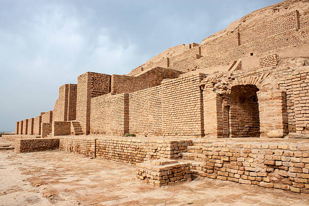 Ziggurat Choqa Zanbil stock photo
