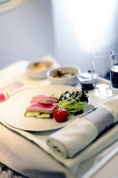 istock Airline meal served in the business class cabin 517833687