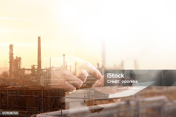 Industrial Stock Photo - Download Image Now - Digitally Generated Image, Refinery, Crude Oil