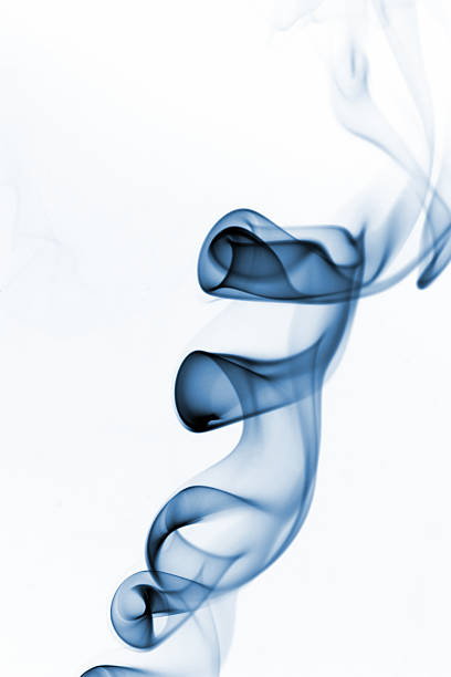 istock Movement of smoke colored with white background. 517840076