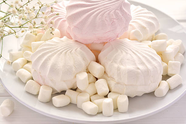 istock Marshmallow in the assortment on a plate 517840484