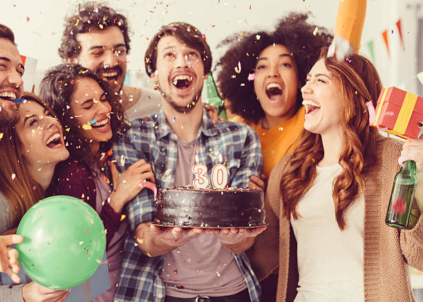 istock Birthday party in the office 517841094