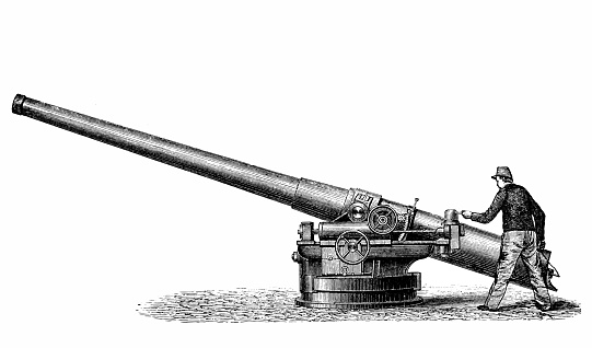 Carnets 15 cm - rapid-fire cannon L / 48 to electrically moving carriage