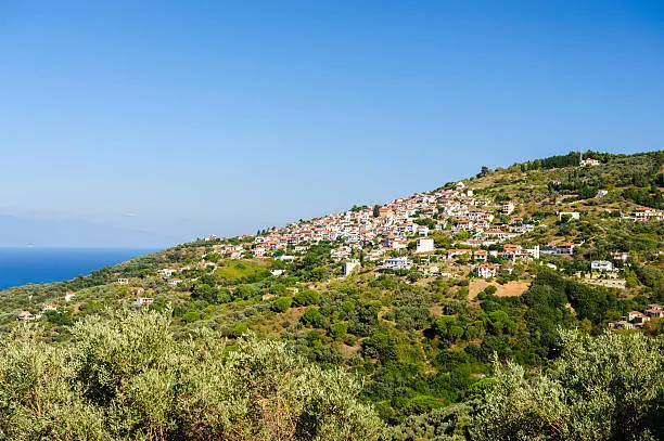 Glossa Town on Skopelos, located above Loutraki 