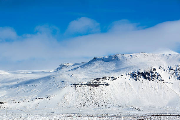 istock Snowy mountain landscape, Iceland 517845706