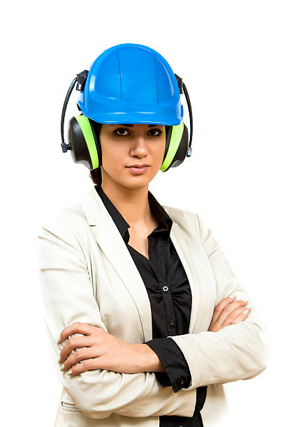 istock Young woman in protective workwear 517846781