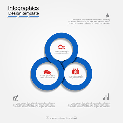 Infographic report template with place for your data. Vector illustration.