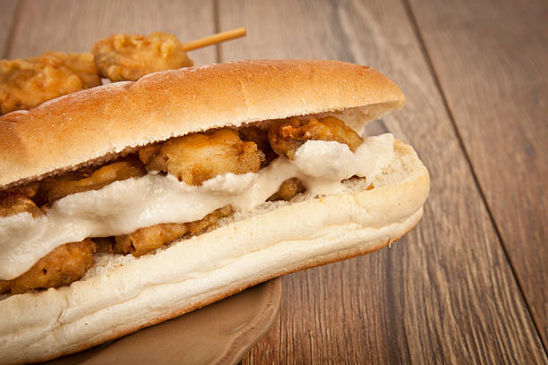 istock Turkish chop Fried mussels / Midye Tava sandwich 517852063