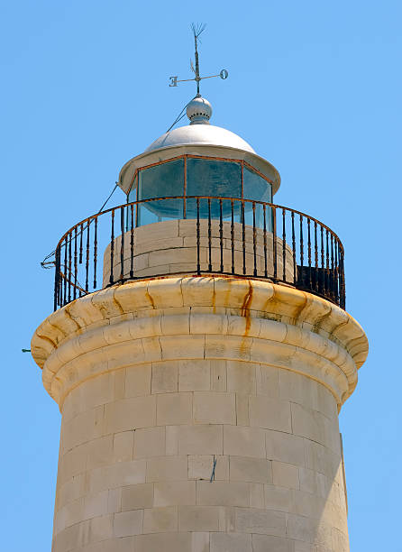 istock Small lighthouse at the entrance of a harbor 517852905