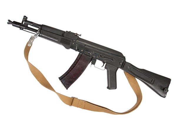 istock russian kalashnikov AK assault rifle on white 517853875
